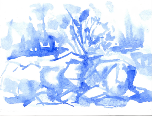 03.ultramarine 7x5, watercolor